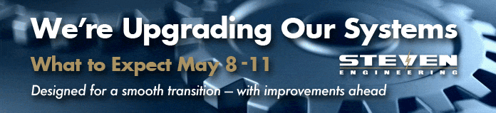 We're upgrading our systems.